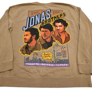 Jonas Brothers "5 Albums, 1 Night Tour"  Crewneck Sweatshirt Size X-LARGE NEW***